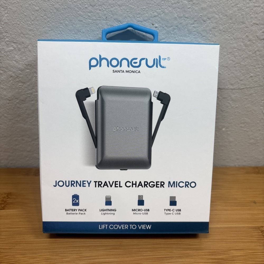 PhoneSuit Santa Monica Journey Travel Charger Micro- New